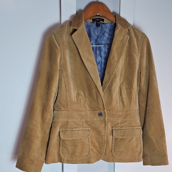 Lands' End Women's Brown Corduroy Blazer - Picture 1 of 12